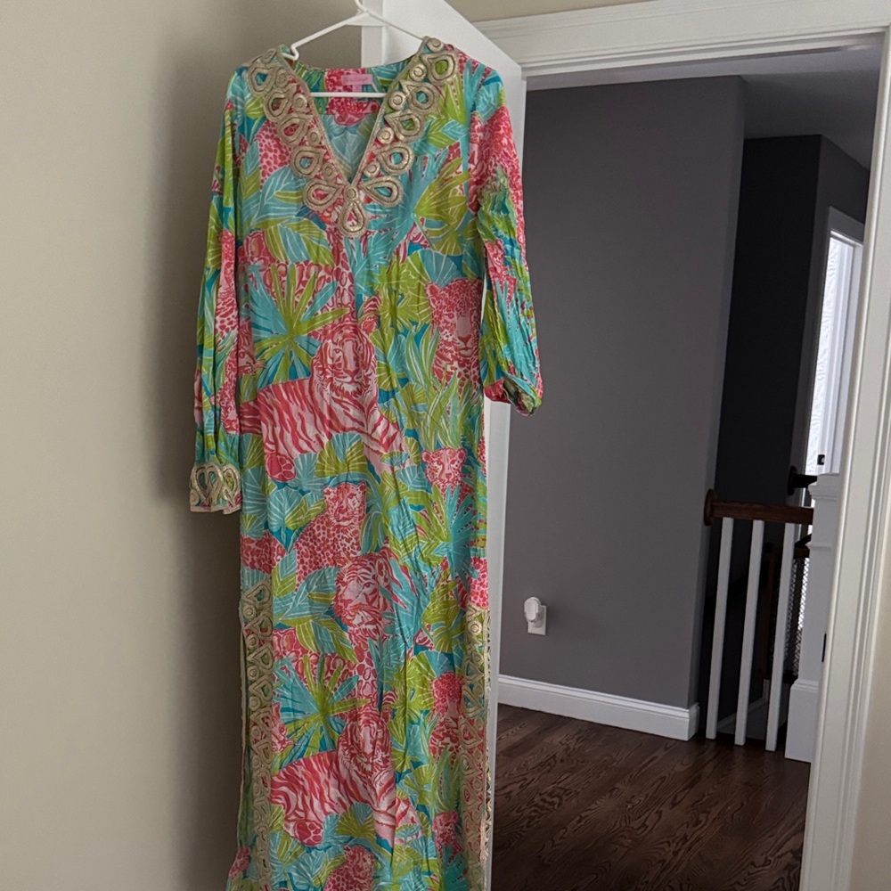 Lilly Pulitzer Tropical Print Maxi Dress